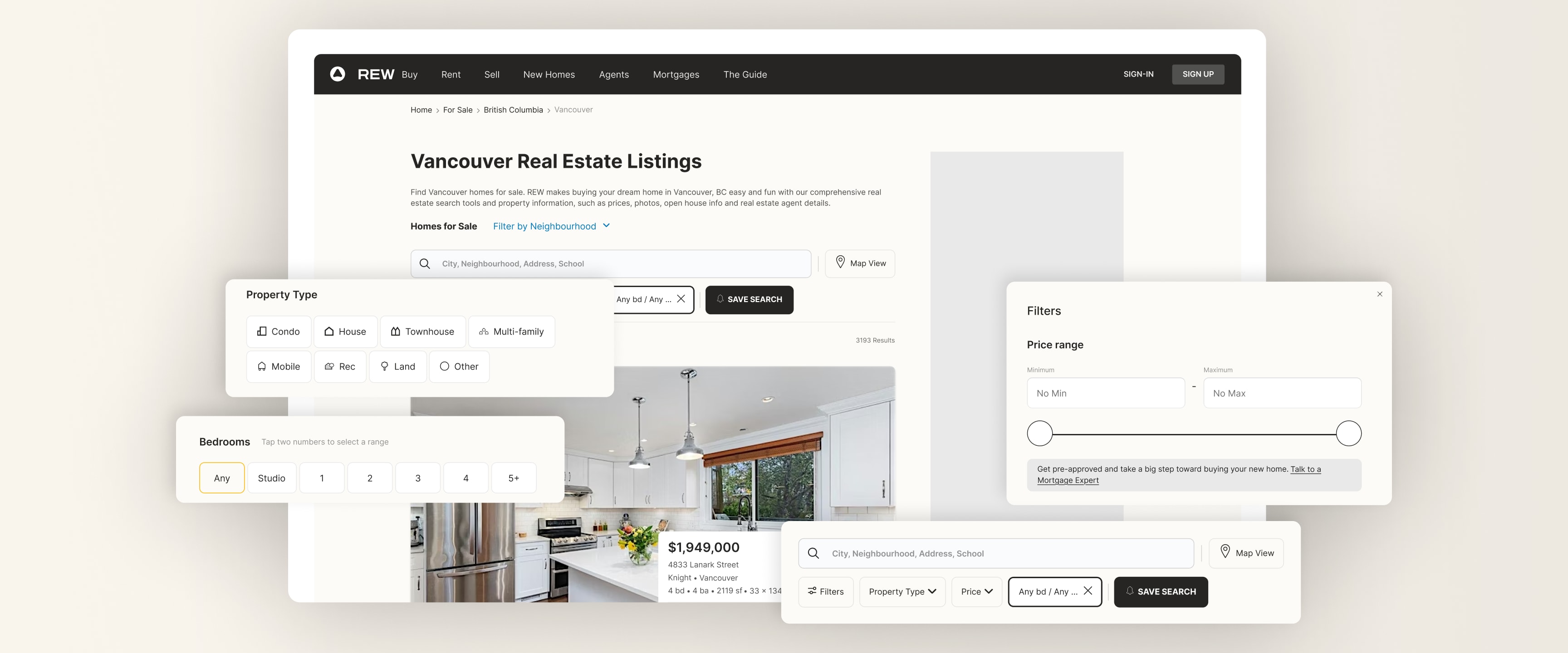 New search features make it even easier to find your home on REW.ca. hero image