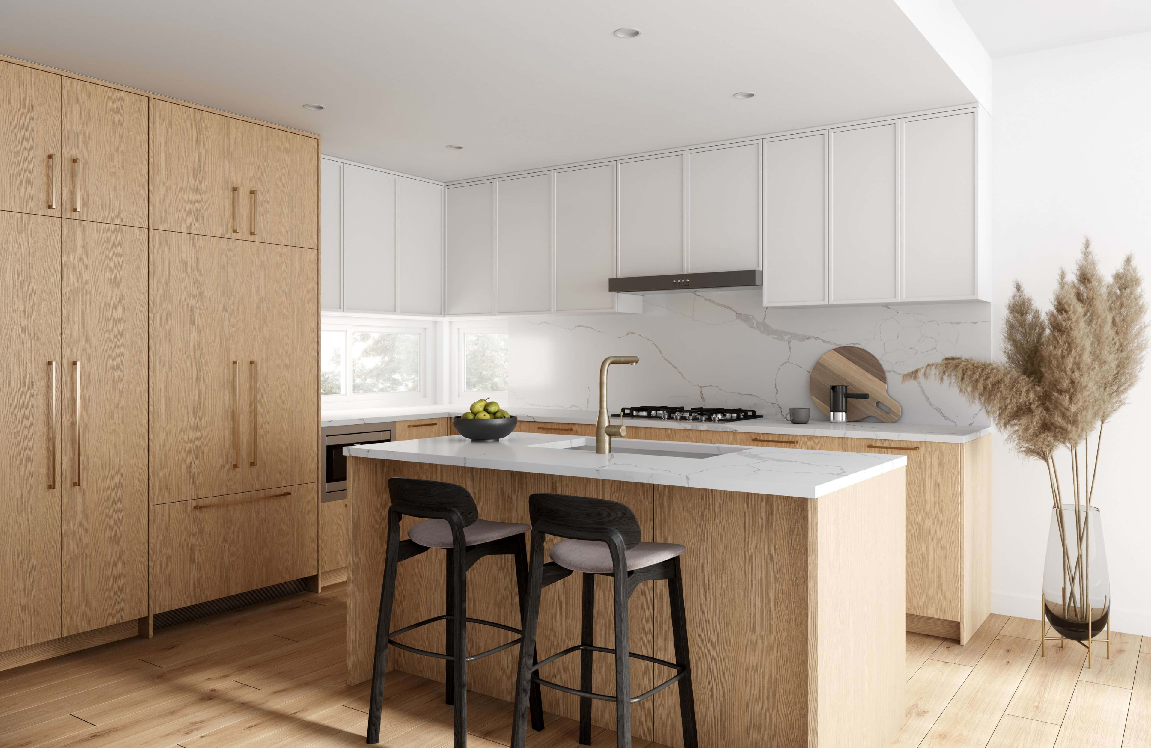 Florin's kitchen area.