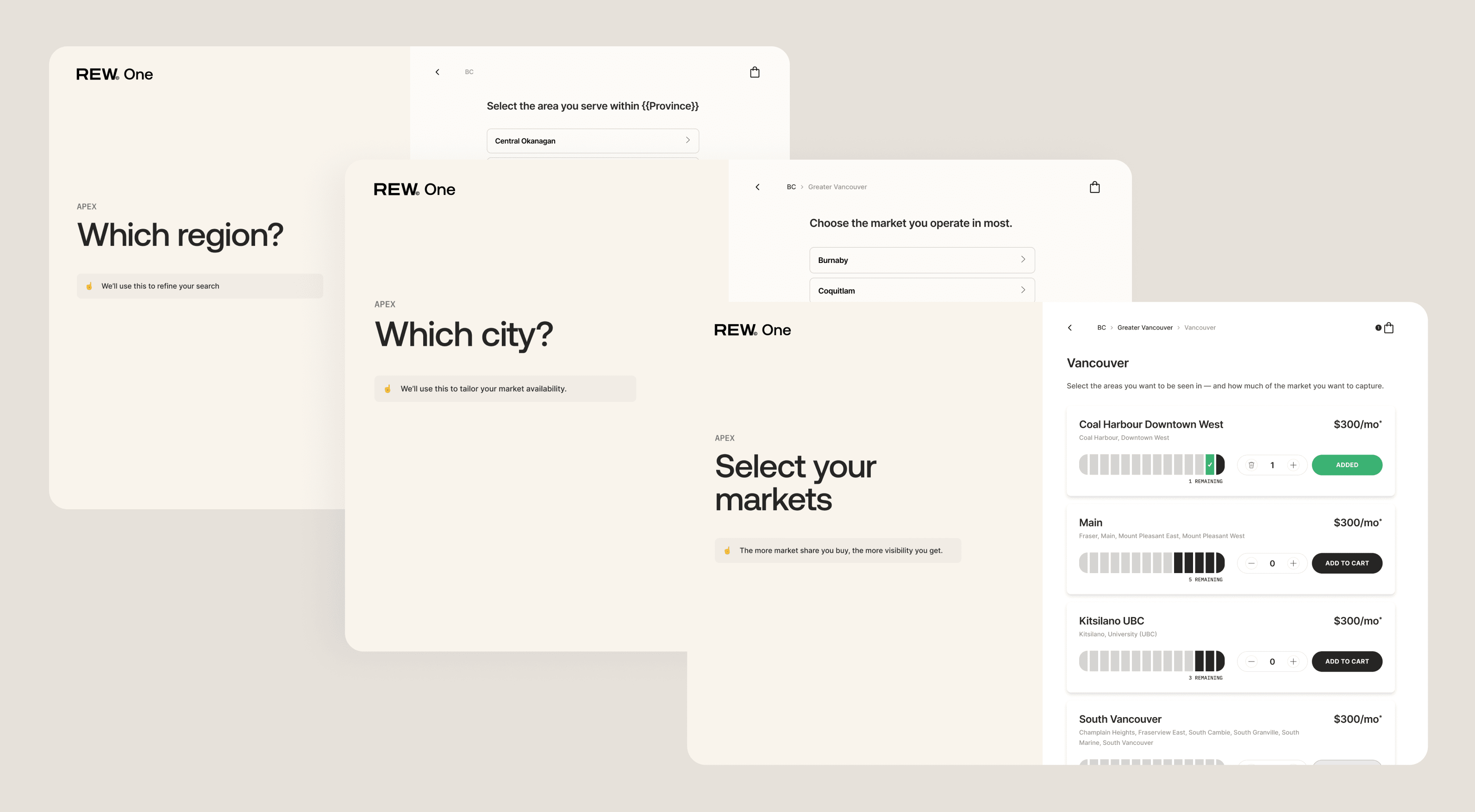 Steps for creating an Apex ad.
