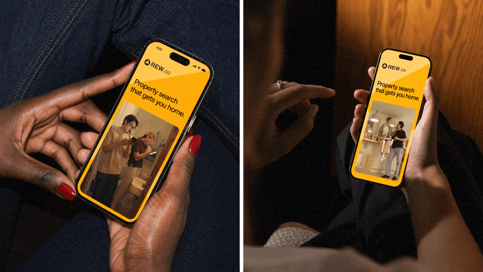 REW Brand campaign on digital platforms.