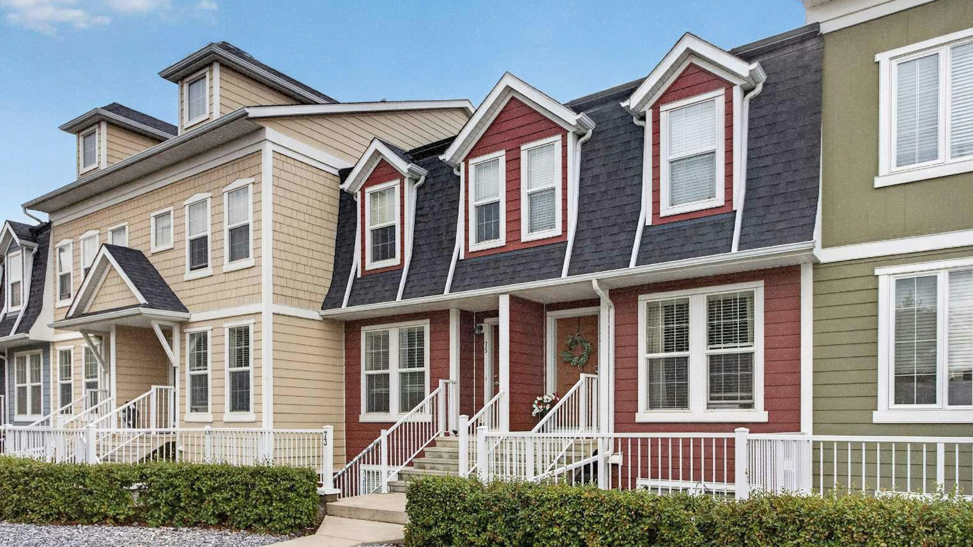 A townhome in Auburn Bay, Calgary.