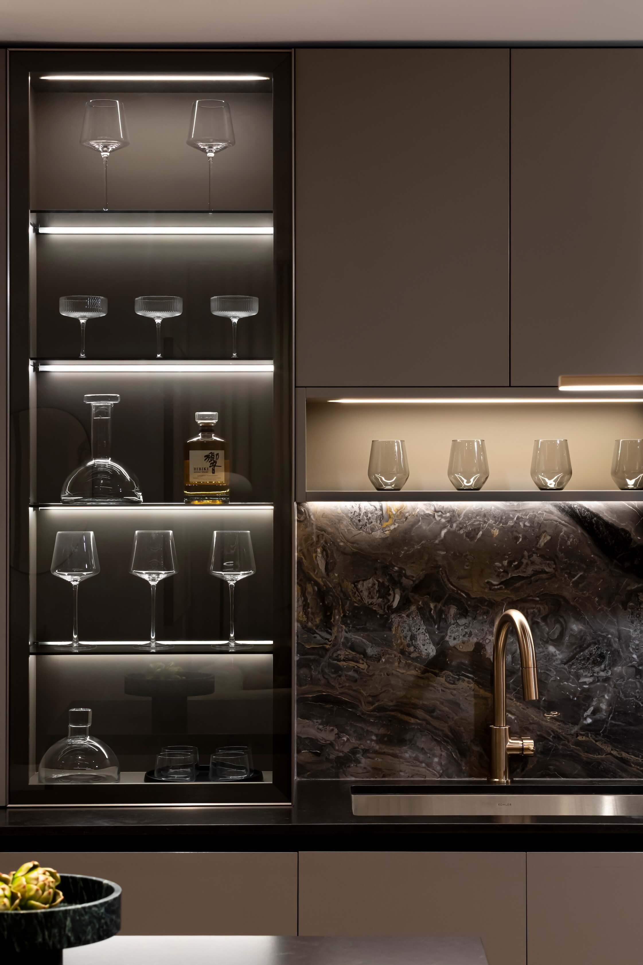 Latitude's kitchen and sink area