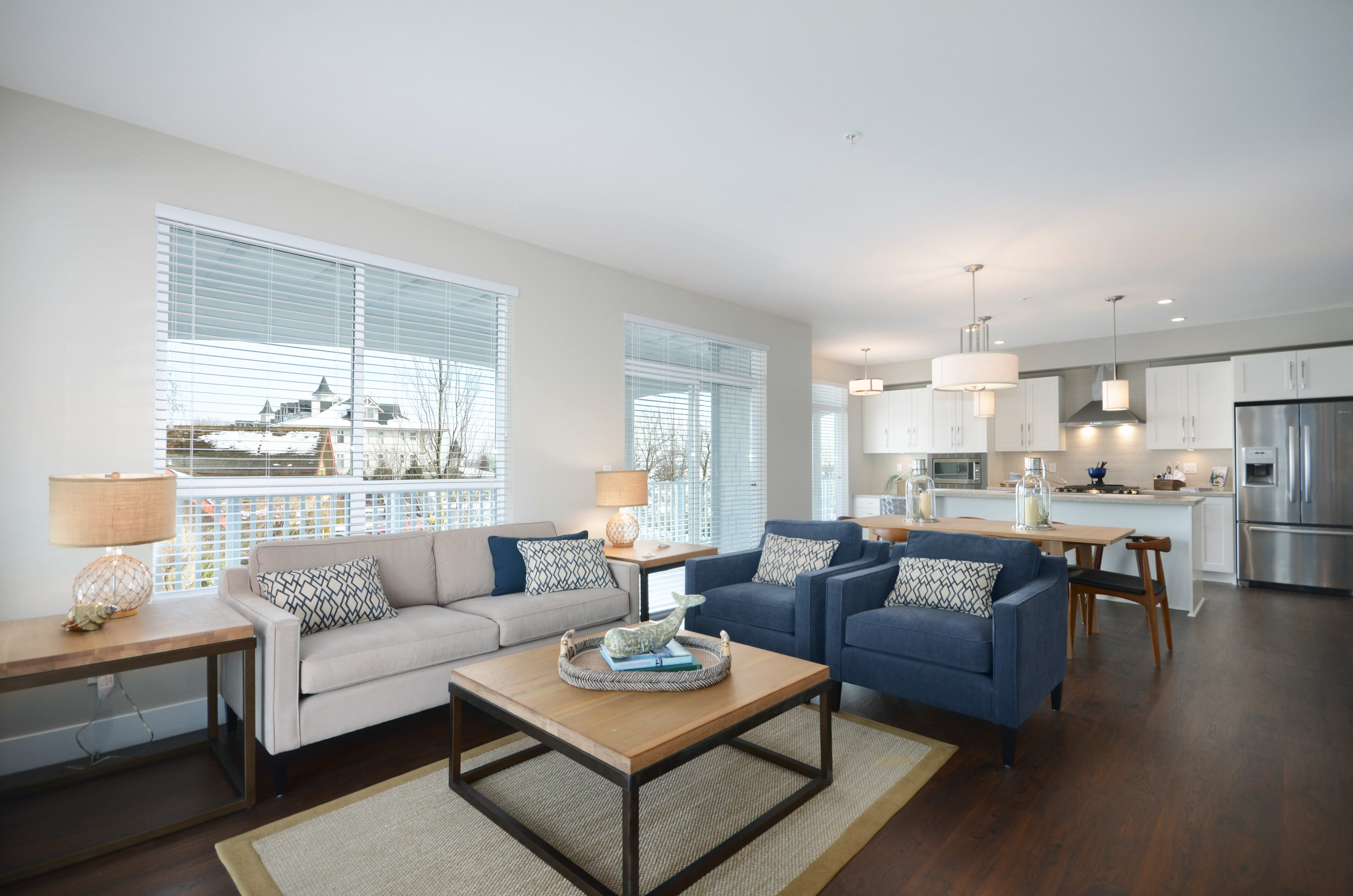 Shato Holdings' new condominium project, River Watch Residences living room interior