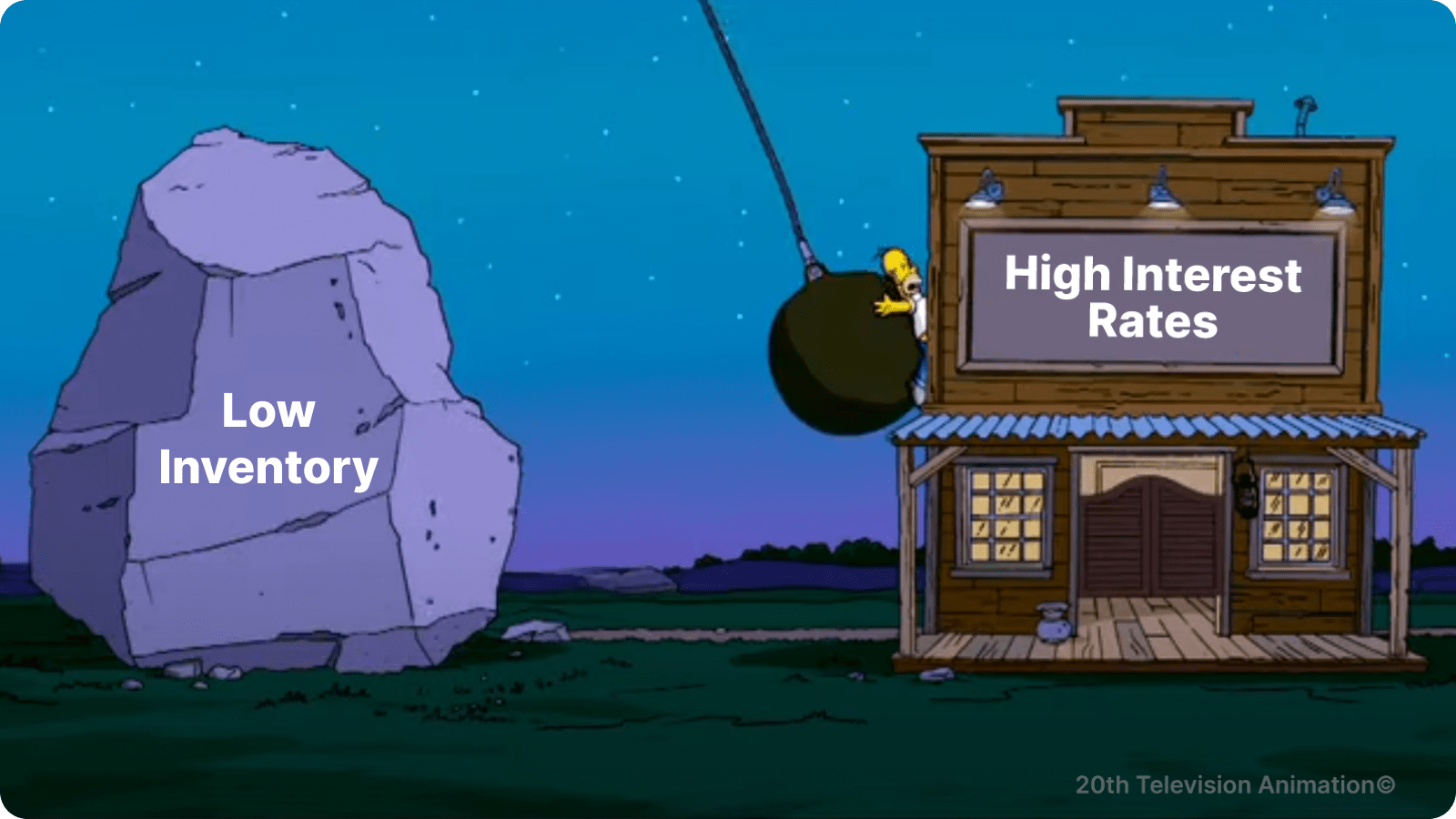Between a rock and high interest rates. hero image