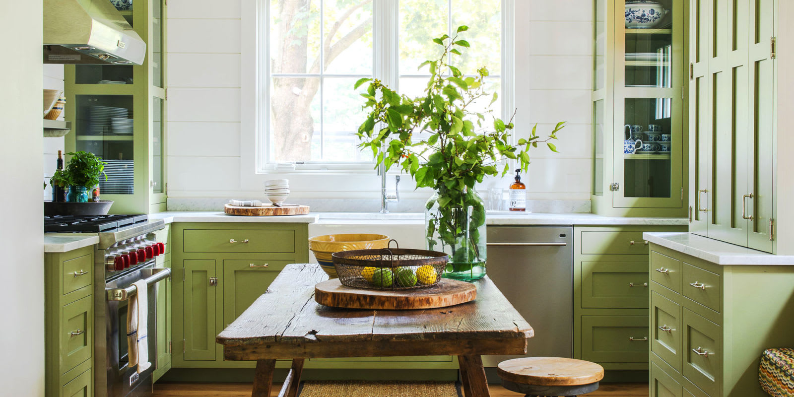 Painted cabinets