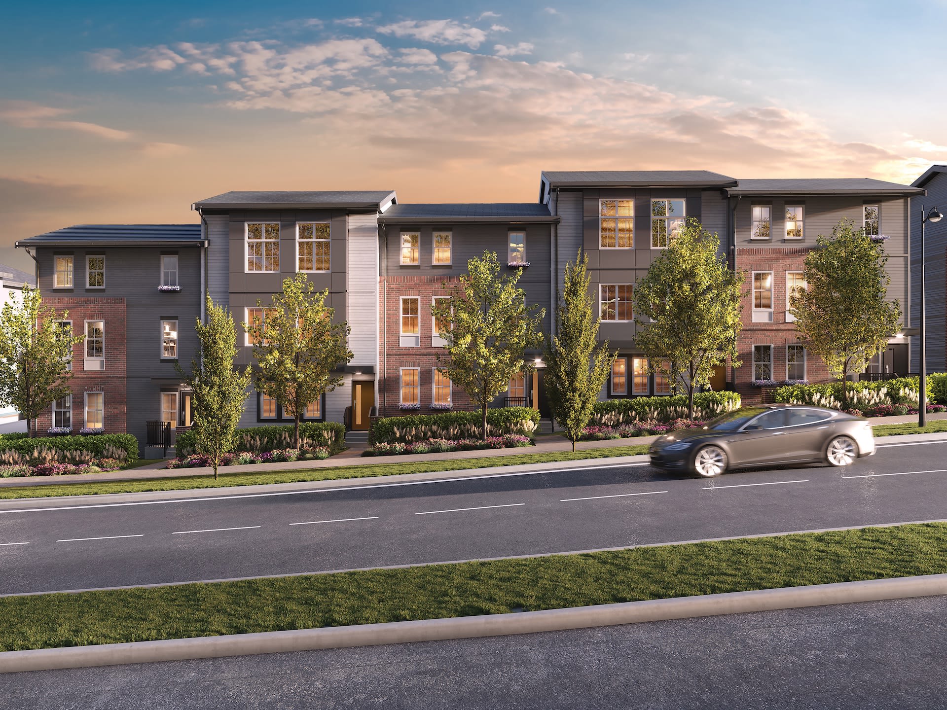Parallel by Hayer Builders Group offers townhomes with four-car parking hero image