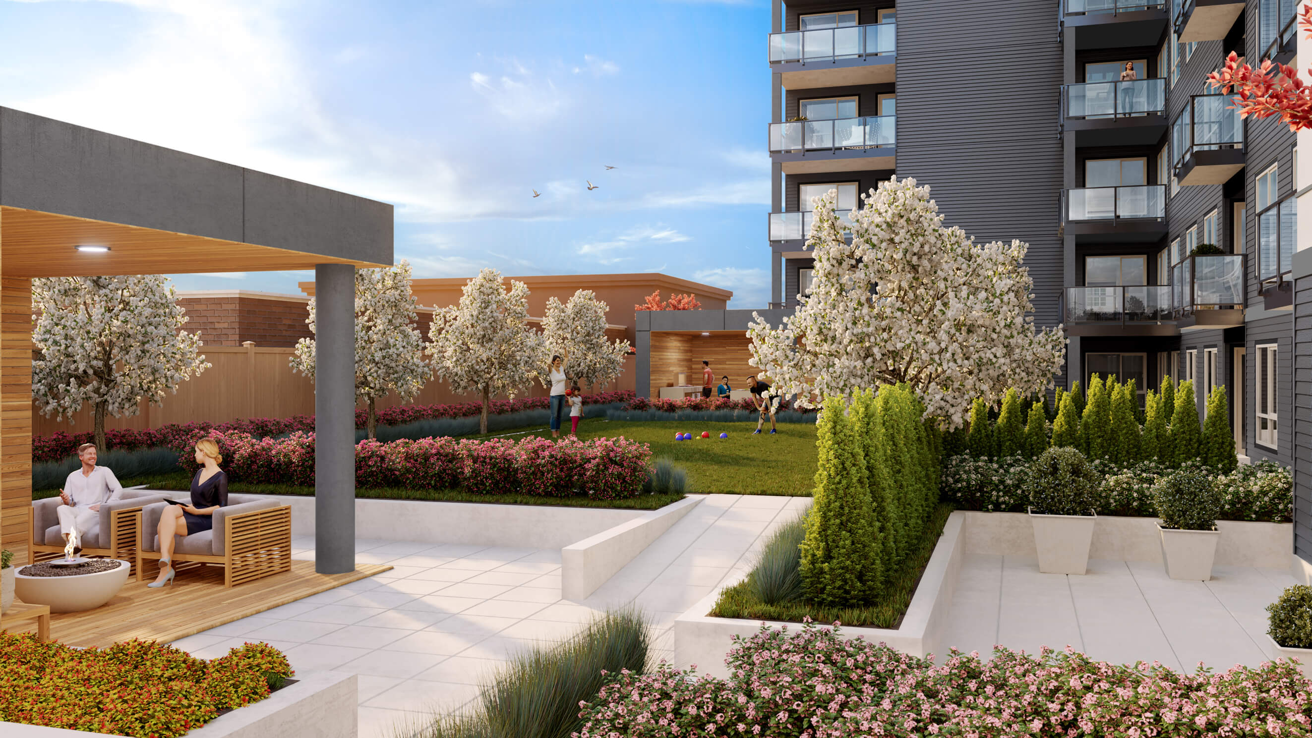 Ventura Courtyard Rendering