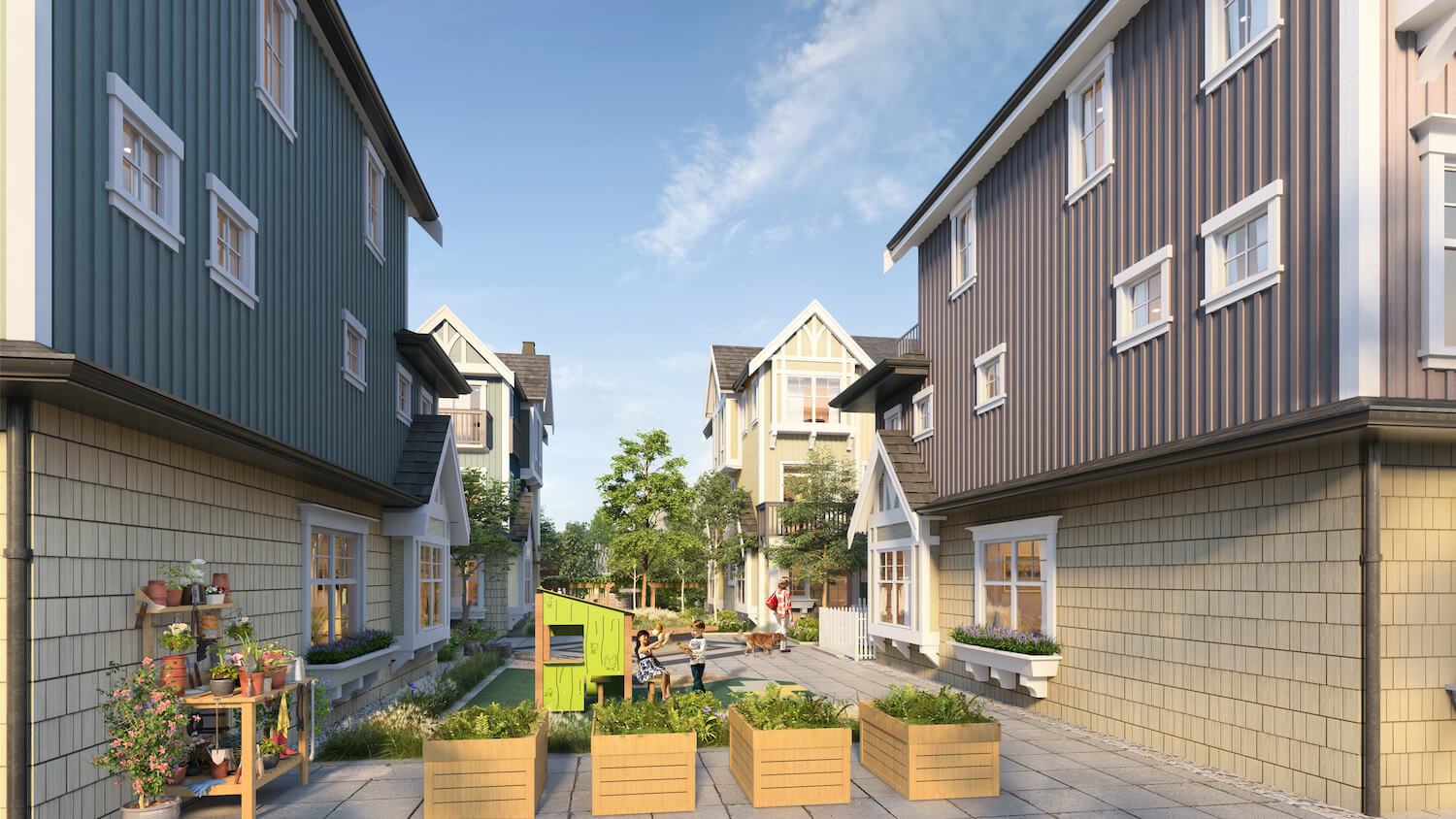 The Robinsons Courtyard Rendering