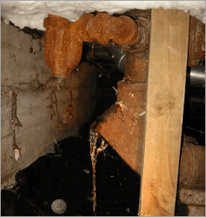 Home inspection nightmares--Raw sewage dripping in crawl space