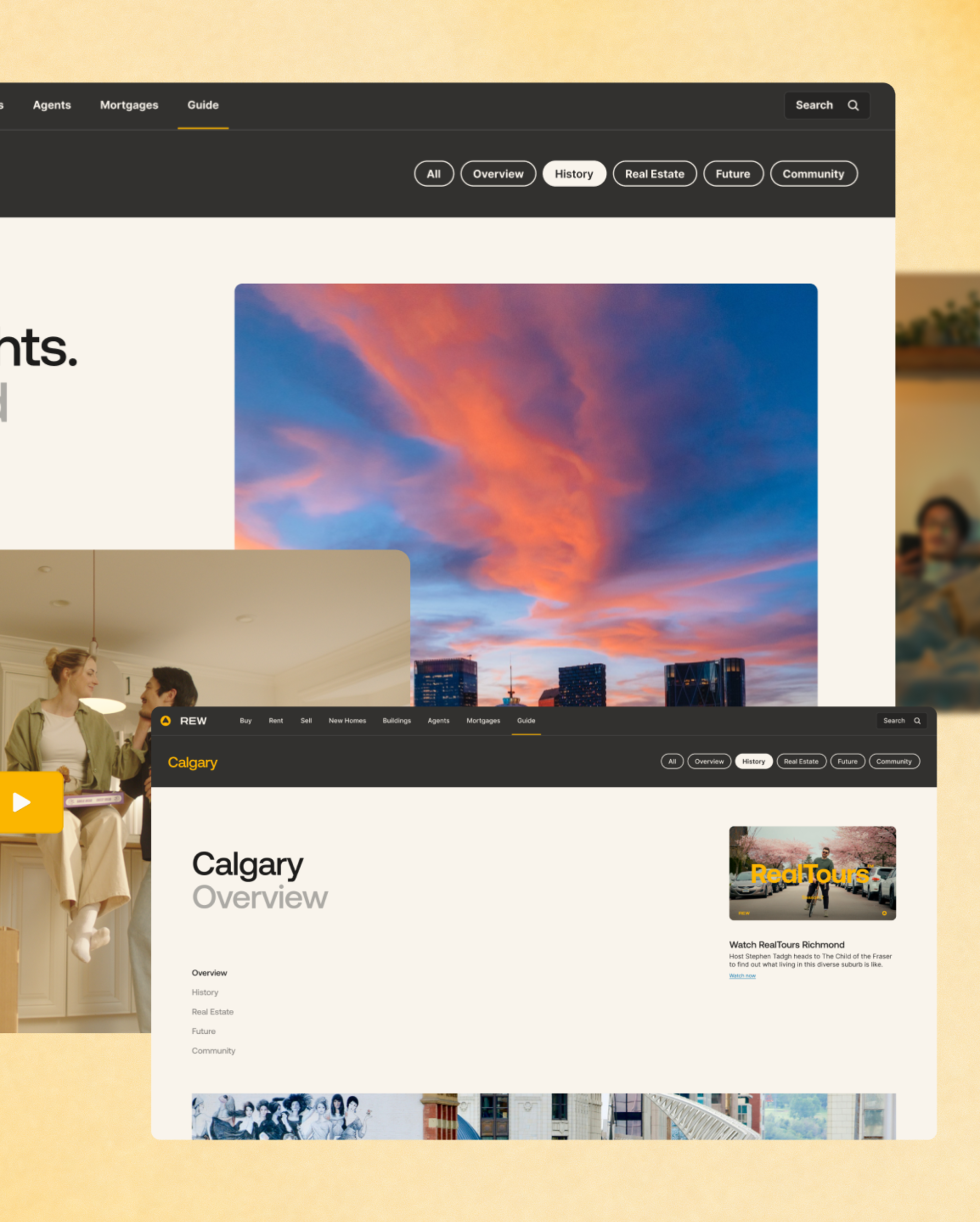 REW launches new marketing campaign in Calgary, Alberta.
