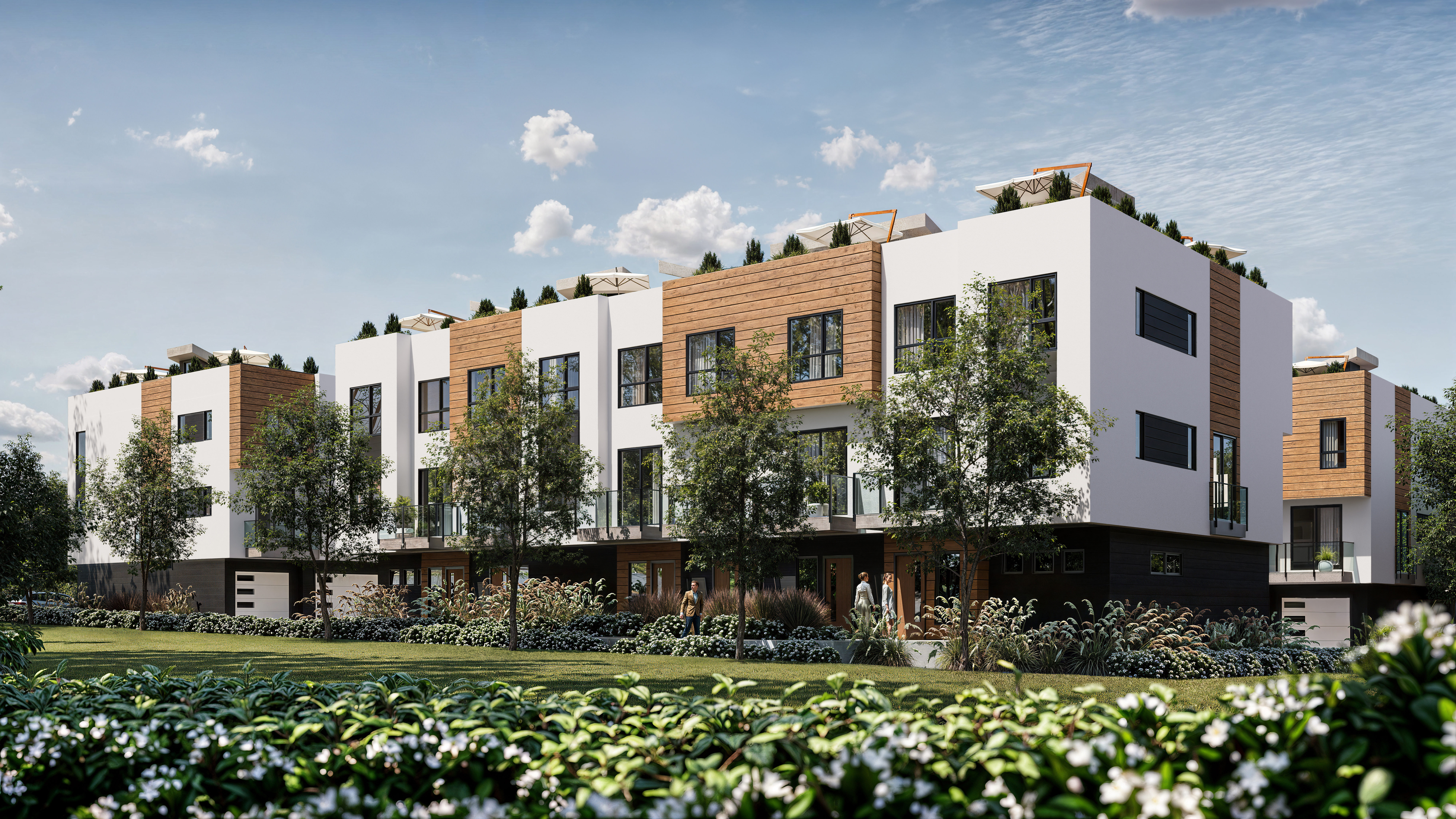 'SENALI Developments’ Georgia Blu is one of the only projects in Saanich offering private rooftop patios for all townhomes' Article