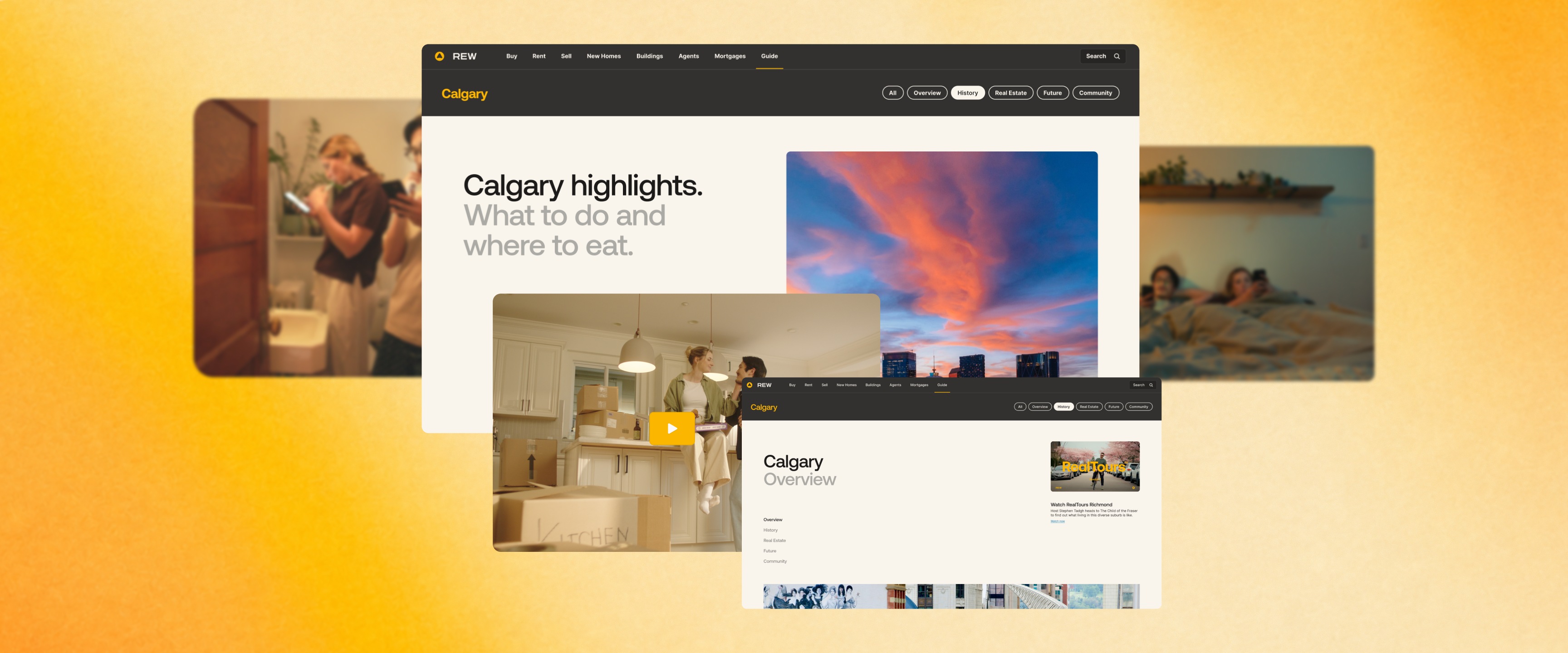 'REW launches new marketing campaign in Calgary, Alberta.' Article