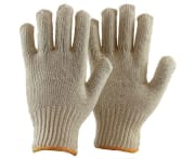 Bomullshanske sømløs, gul kant