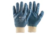 Nitrilhanske blå, tynn, heldyppet