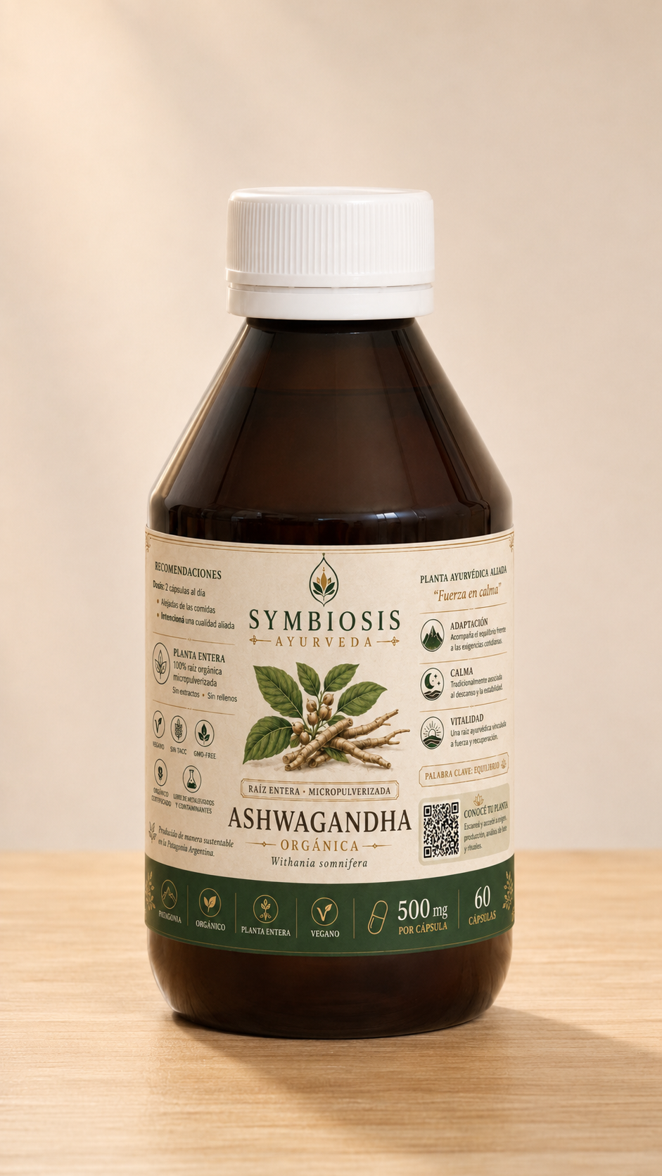 Ashwagandha - frasco Symbiosis Ayurveda