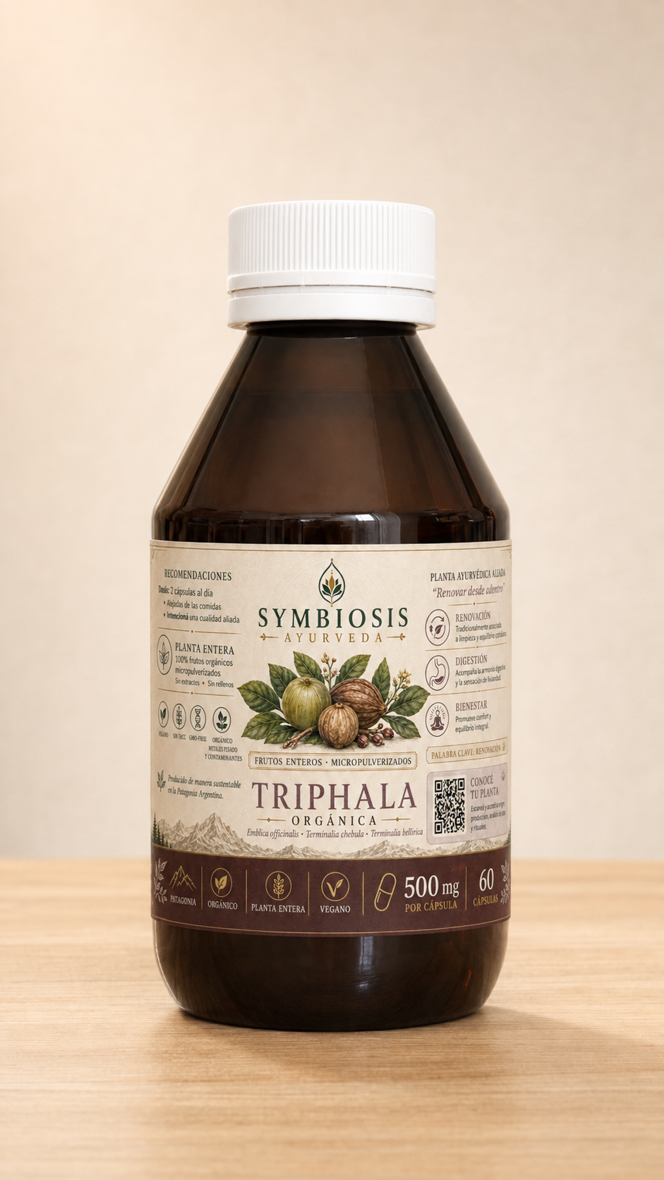 Triphala - frasco Symbiosis Ayurveda