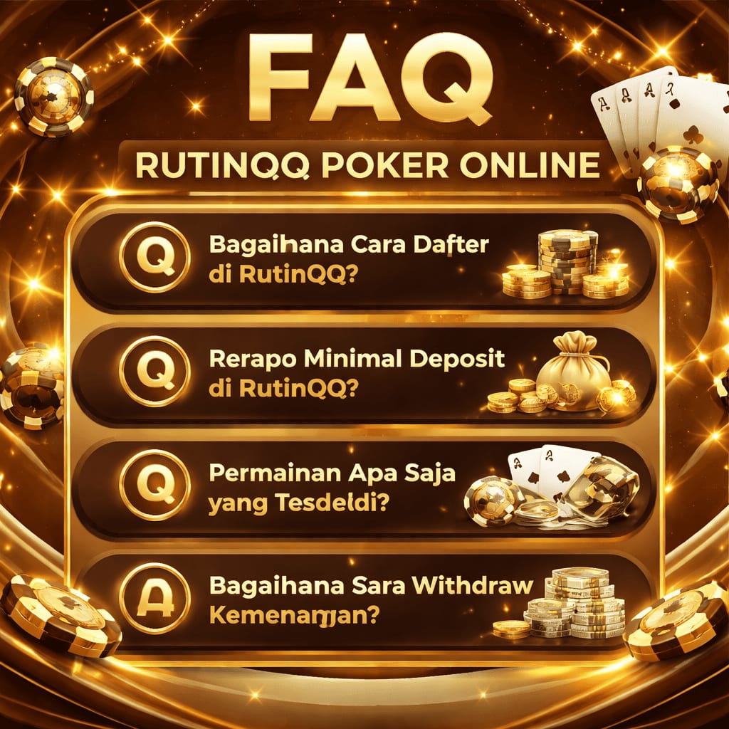 RutinQQ: Situs Poker Online Terpercaya dengan Permainan Terlengkap