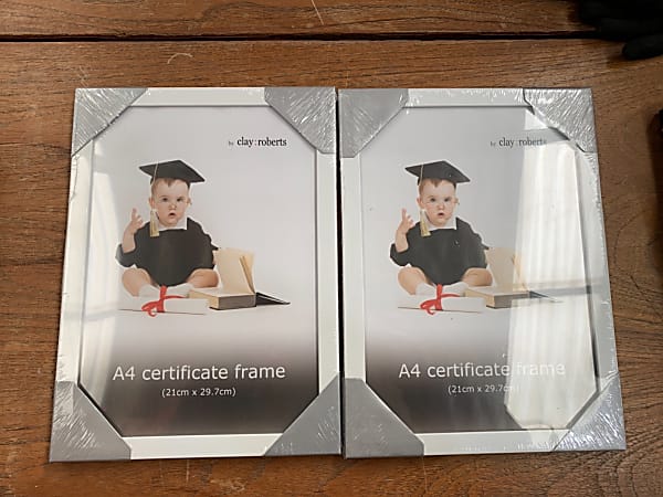 A4 certificate frame x2