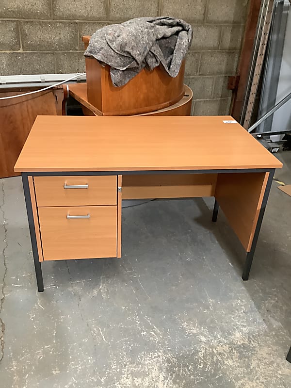 Desk with drawers on left hand side 120cm
