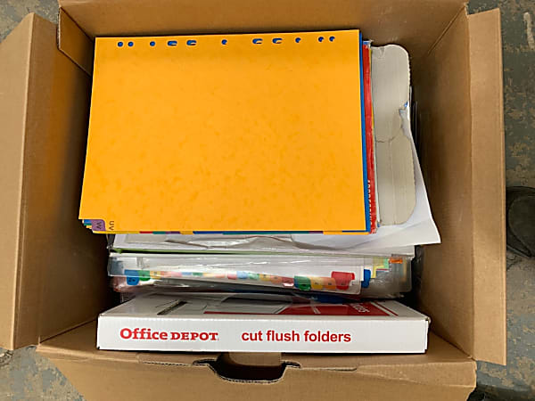 Box of various stationary