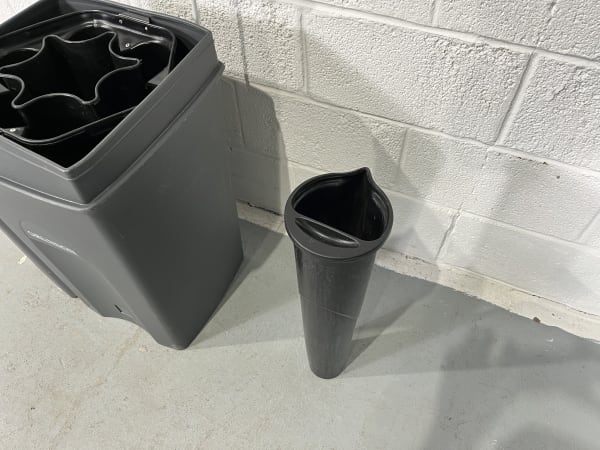 GRUNDON Paper & Plastic Cup Recycling Bin With Liquid Collection just £ ...