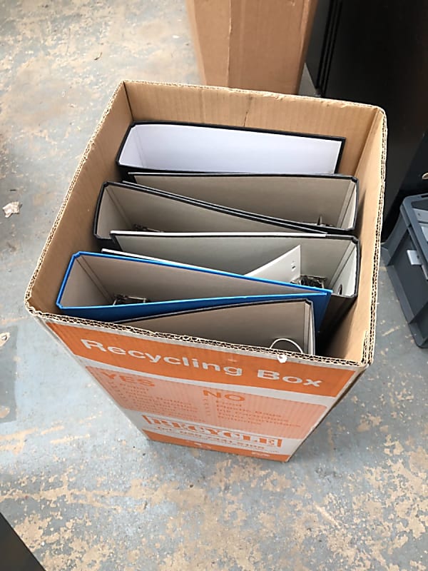 Box of lever arch files 12-15 per box