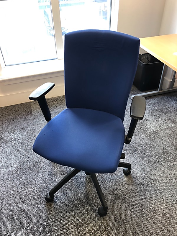 Blue office chair 