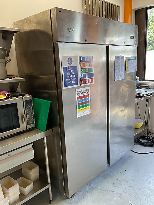 Wasted Canteen - large stainless steel fridge