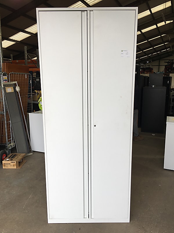 Tall metal cabinet