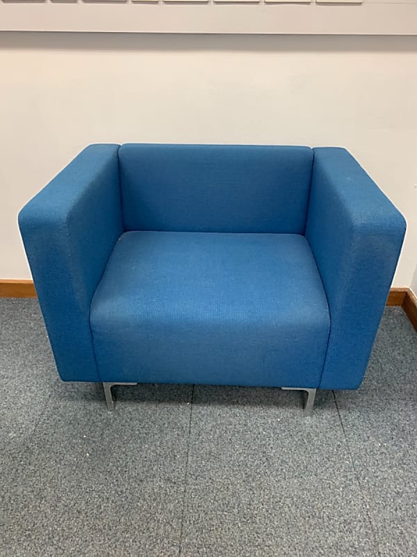 Blue sofa armchair