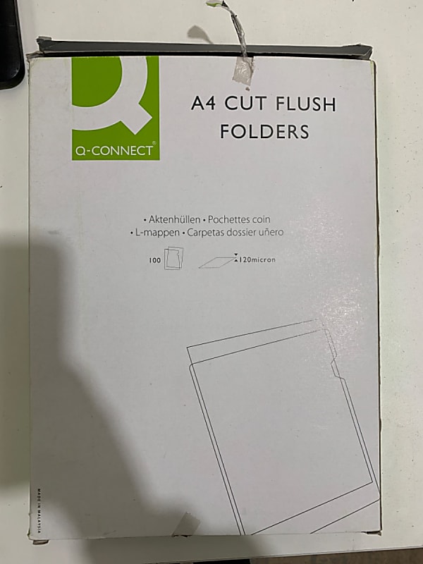 A4 cut flush folders - ONE LOT of 2