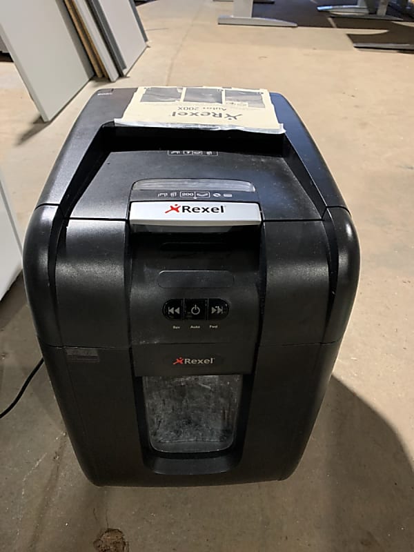 Paper Shredder - Rexel auto  200x cross cut paper shredder