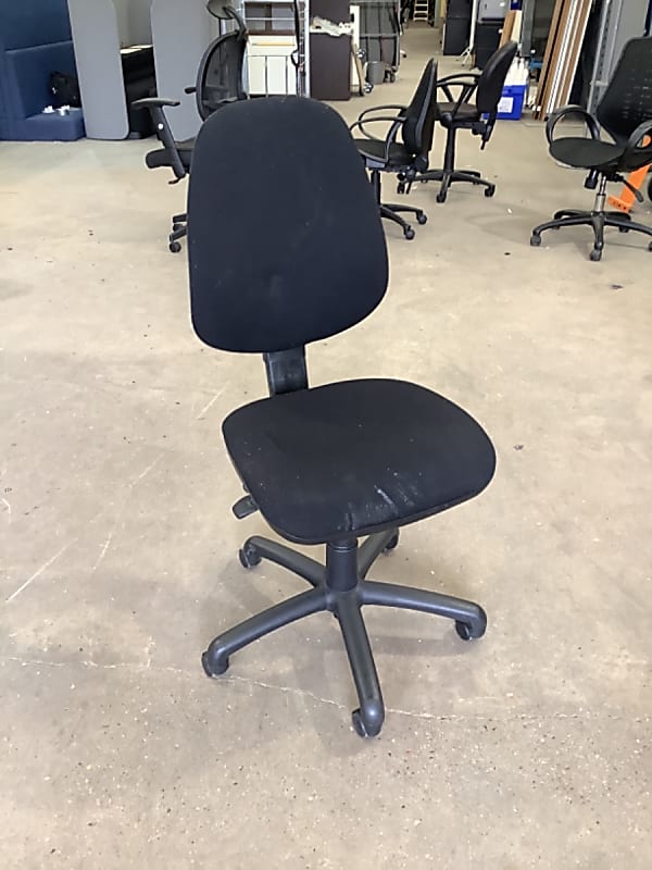 Black office operator task chair 