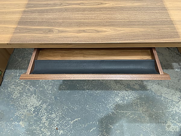 Bene Large Brown Wooden Desk Table