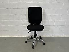 Black chair no arms