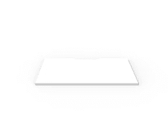 TOP ONLY White Desk top with Scallop Cut Out 1200x800
