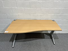Steelcase left side return wave desk