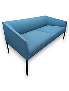 Arper Saari Two-Seater Sofa in Blue Fabric