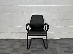 Black leather chair