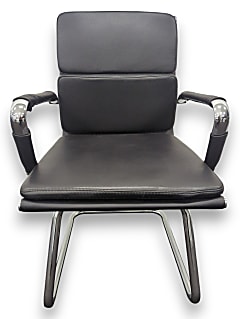 Black Leather Meeting Chair