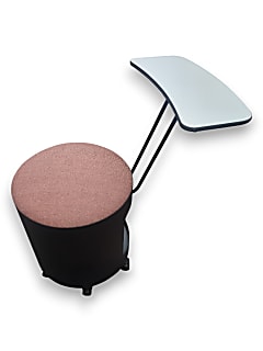 Stool on Castors with Writing Table