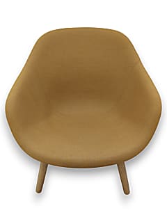 Lounge Chair in Brown/Orange Fabric