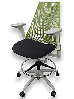 Herman Miller Sayl Draughtsperson/Counter Chair with Green mesh back