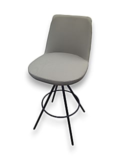 Bar Stool in Light Green Fabric