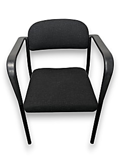 Eglin Group Black Meeting Chair with Arms