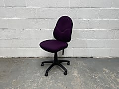 Gresham purple rolling office operator chair