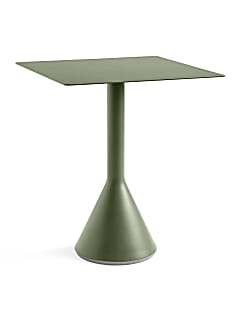 Hay Palissade Cone Table in Green (Square Top)