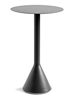 Hay Palissade High Cone Table in Black (Round Top)