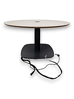 Large Round Meeting Table with Power and Data