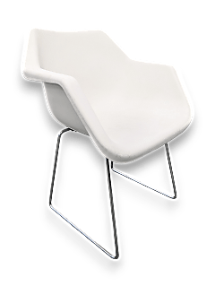 Hille Armchair in White (Low Format)